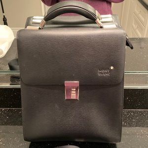 Mont Blanc Leather Briefcase